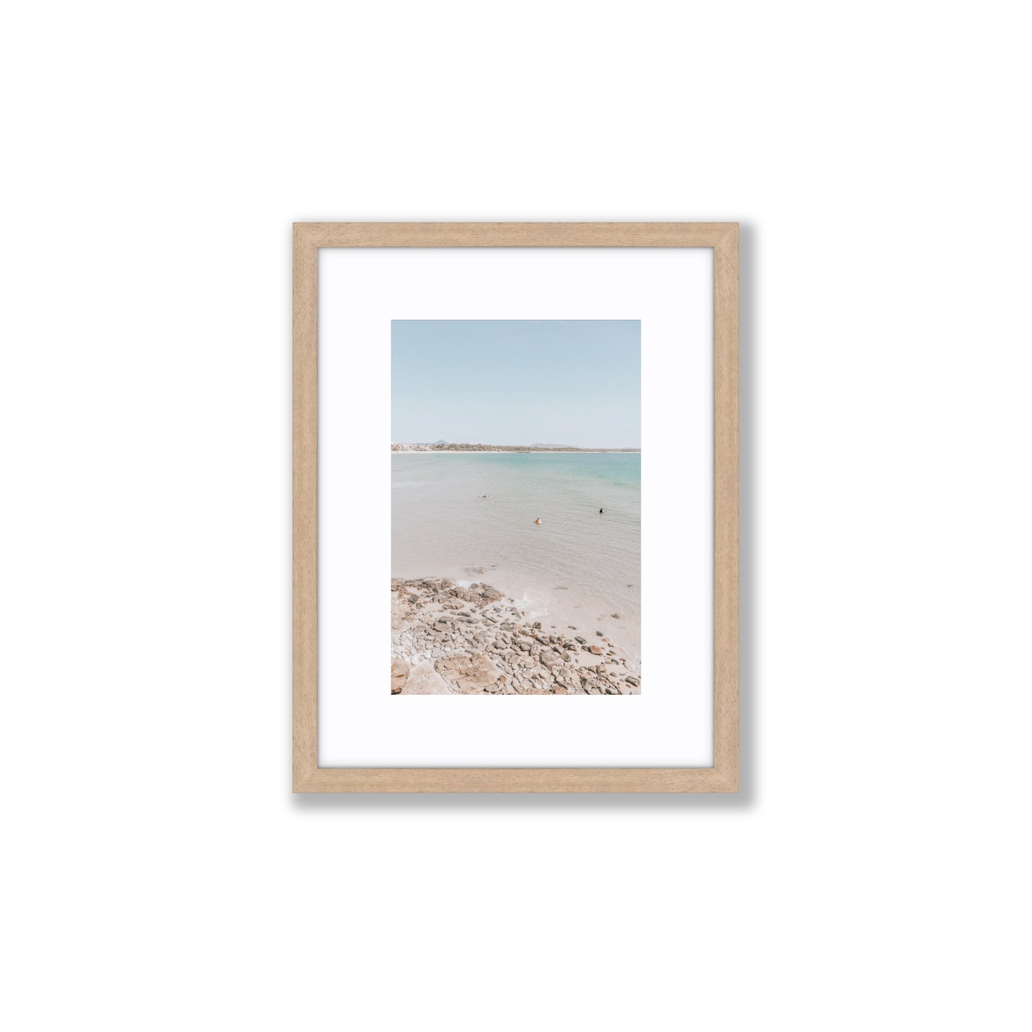 Sweet Serotonin fine art print, Noosa, Australia, coastal scenes artwork, Small, Natural Oak Frame · Matboard, Fine Art Print