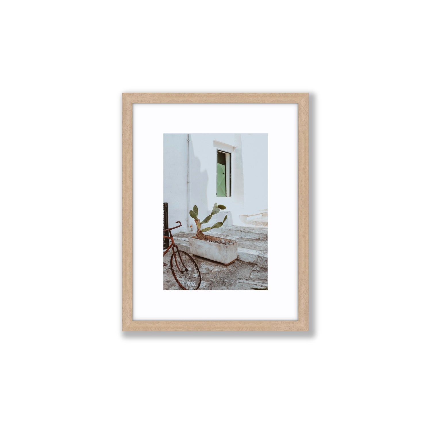 Simple Harmony fine art print, Puglia, Italy, Small, Natural Oak Frame · Matboard, Fine Art Print