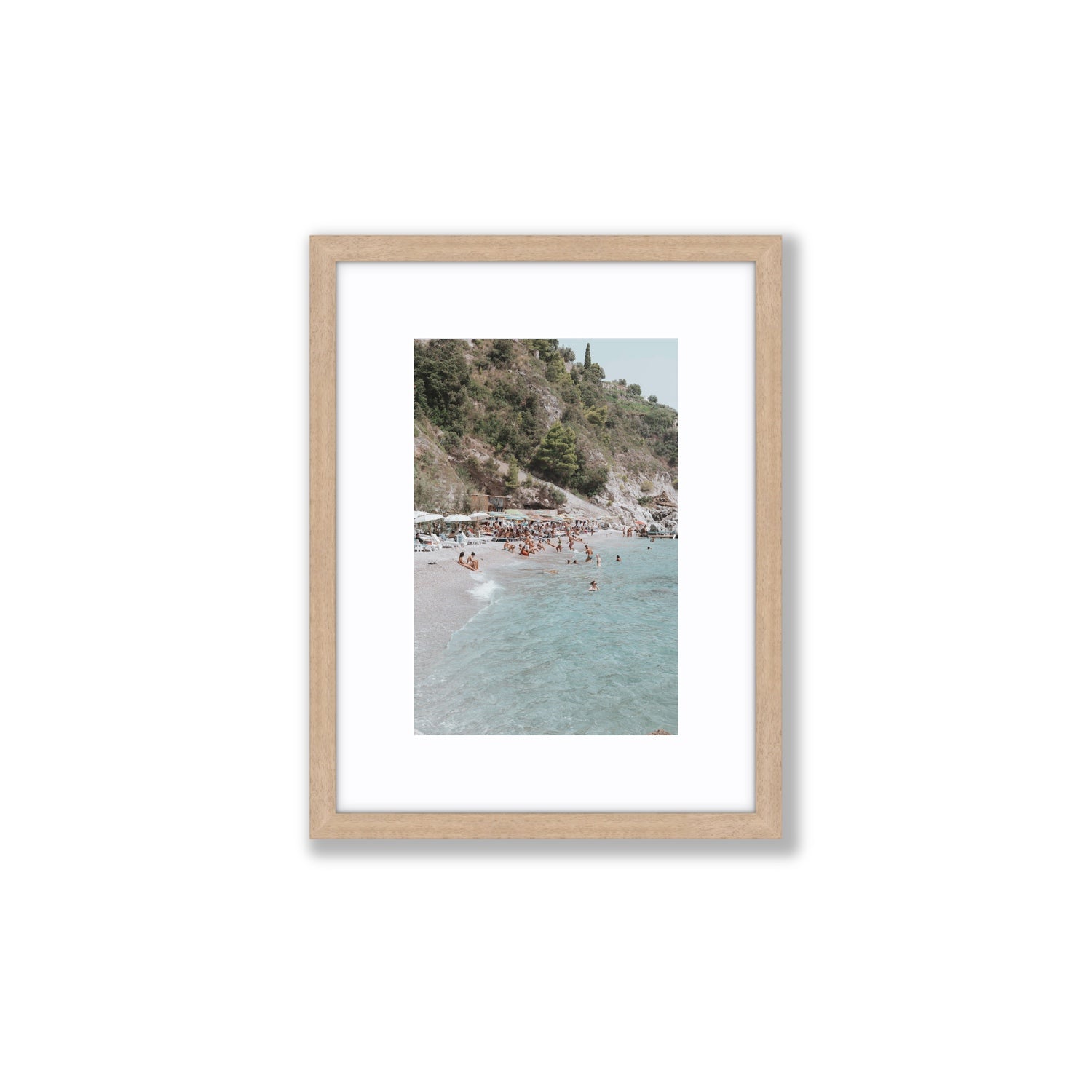 Mediterranean Magic fine art print, Amalfi, Italy, Small, Natural Oak Frame · Matboard, Fine Art Print