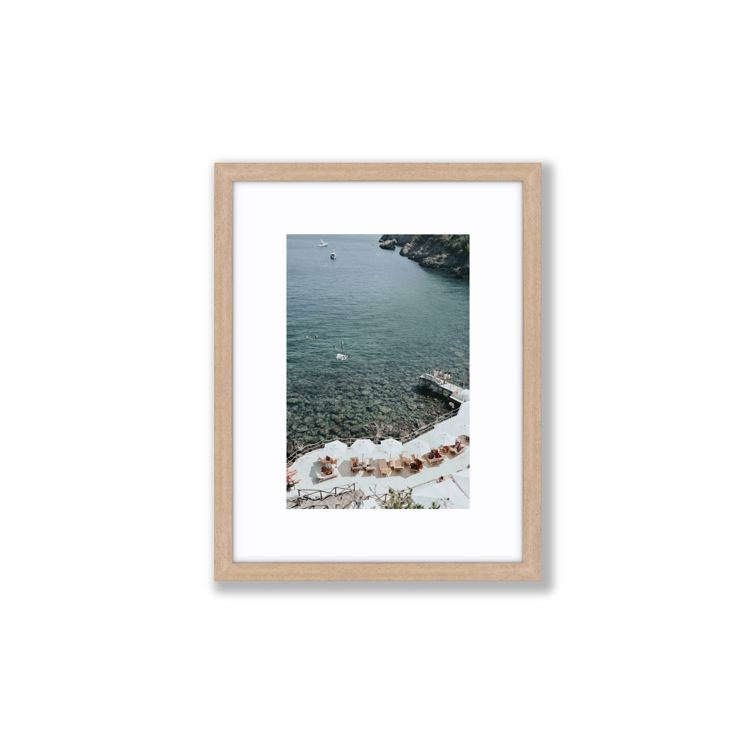 Until The Sun Goes Down Tuscany Italian decor wall art Small fine art print in natural oak frame with matboard