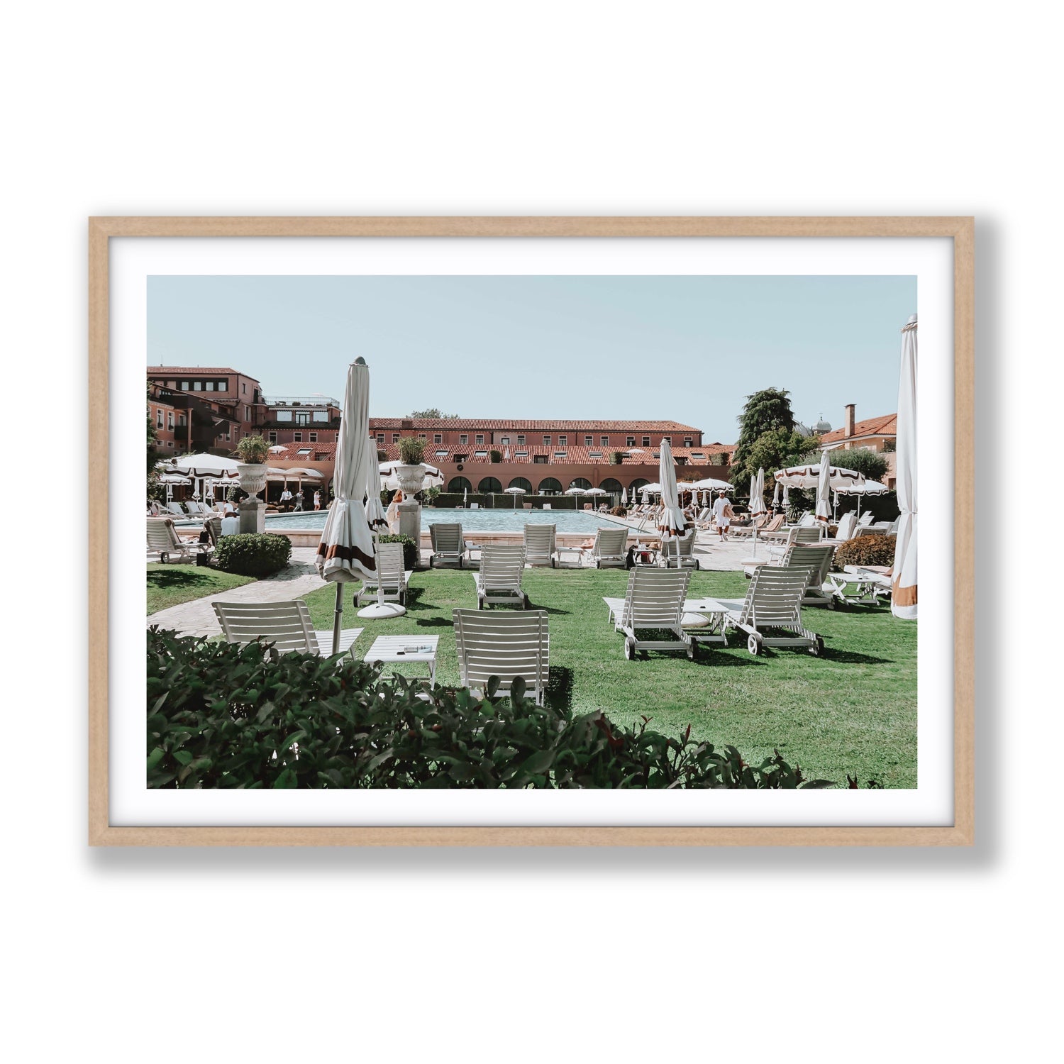 Arrigo Venice Italian wall art Gallery fine art print in natural oak frame with matboard