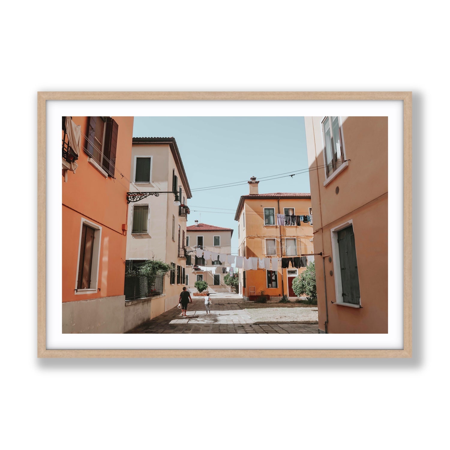 Giorgia Boscolo Venice Italian wall art Gallery fine art print in natural oak frame with matboard
