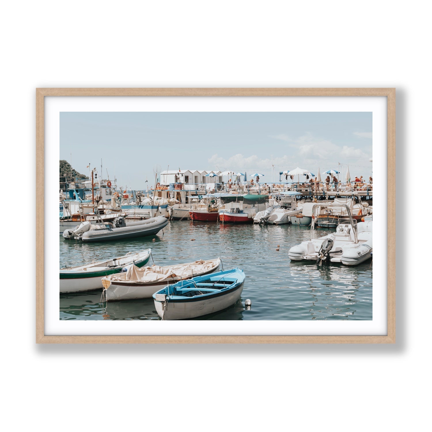 Antico Porto fine art print, Sorrento, Italy, Gallery, Natural Oak Frame · Matboard, Fine Art Print