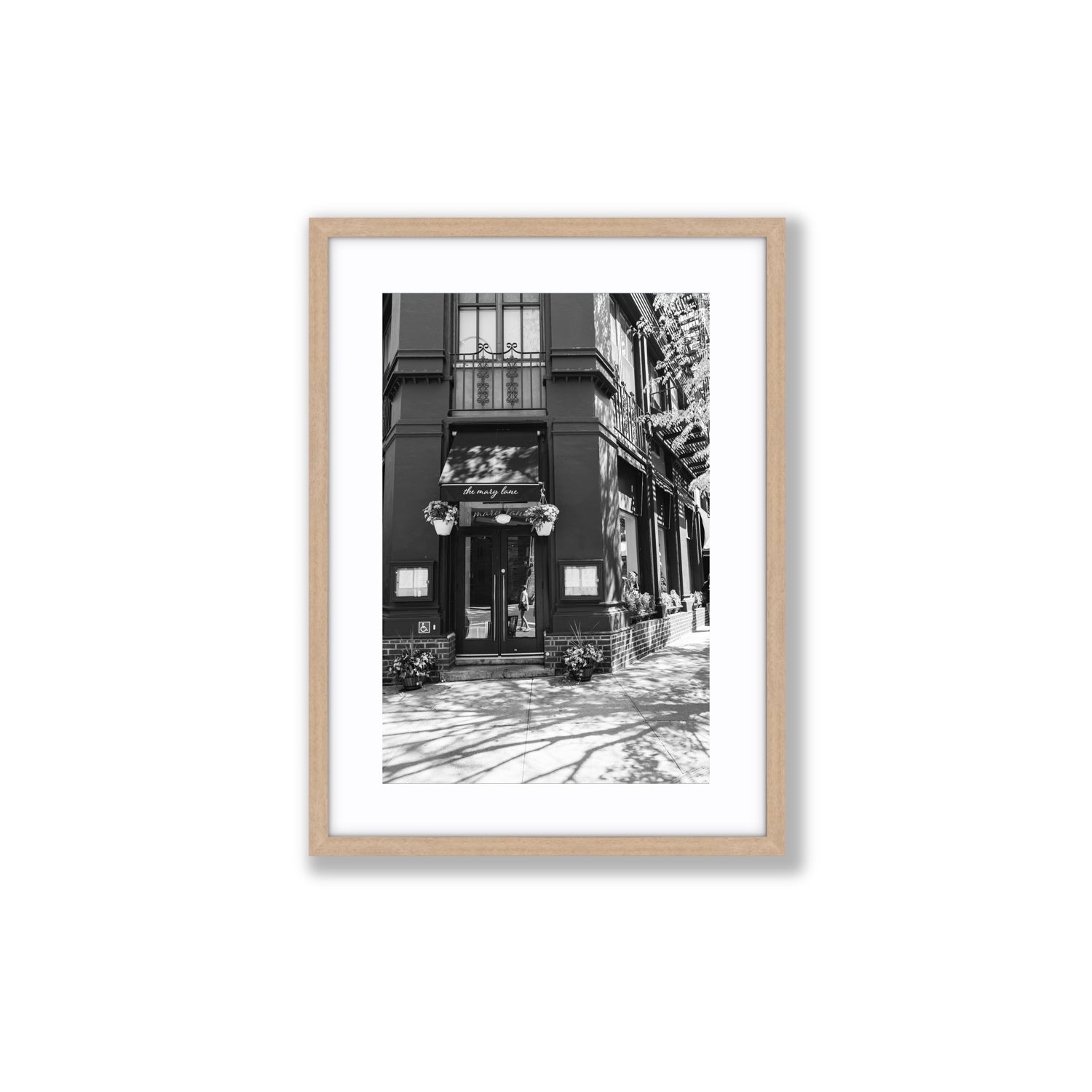Mary's Corner fine art print, New York, United States, Medium, Natural Oak Frame · Matboard, Fine Art Print