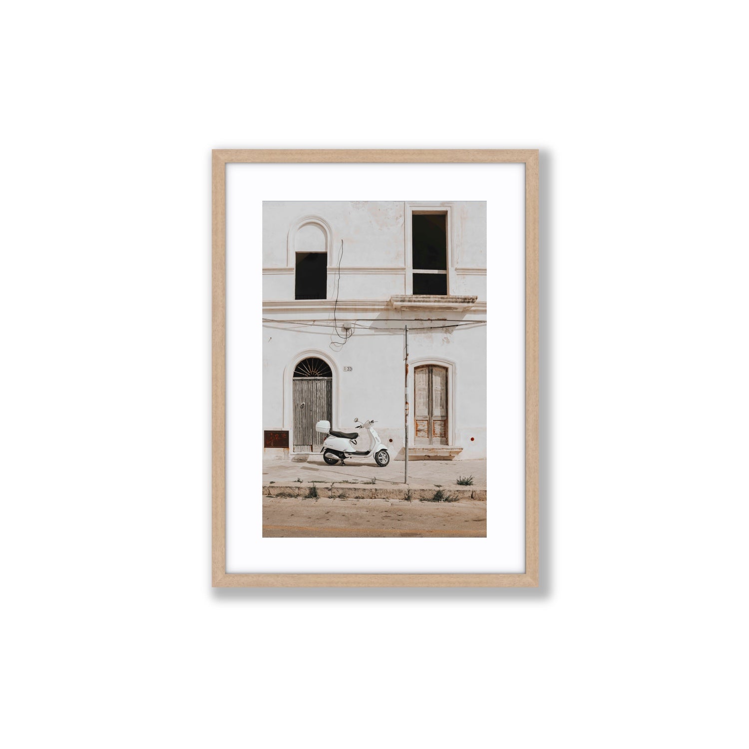 Radiant Ride fine art print, Puglia, Italy, Medium, Natural Oak Frame · Matboard, Fine Art Print