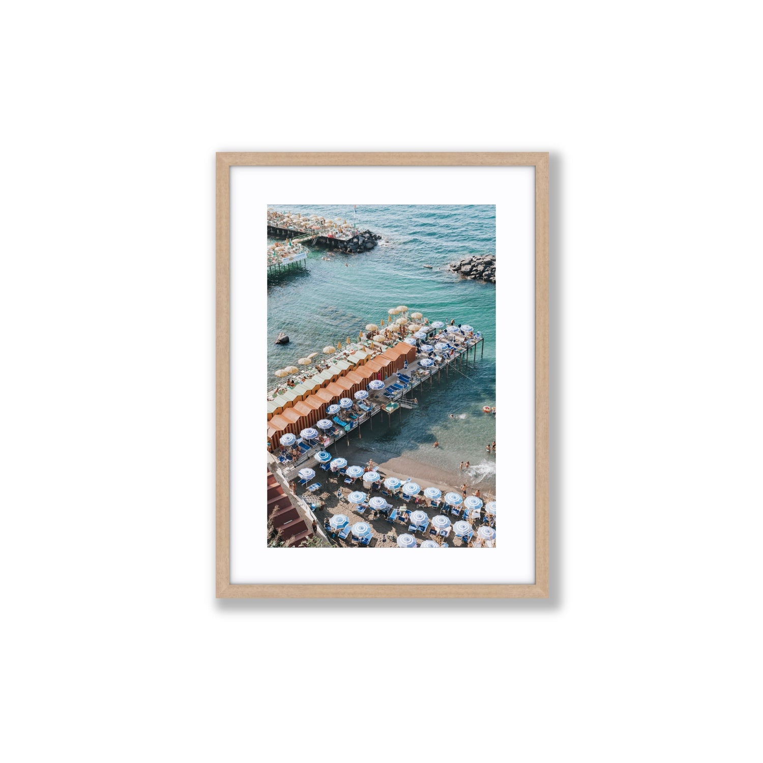Ocean Fantasy fine art print, Sorrento, Italy, Medium, Natural Oak Frame · Matboard, Fine Art Print