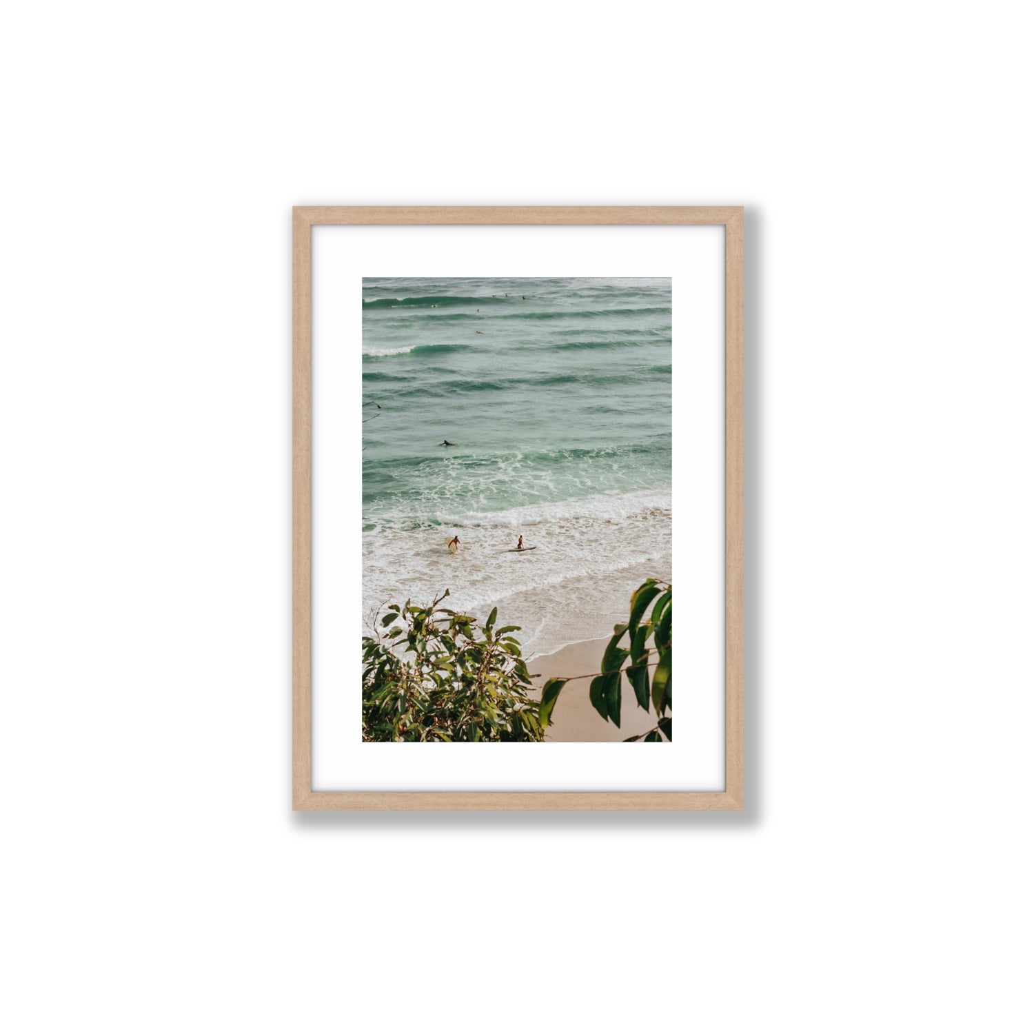Private Paradise fine art print, Byron Bay, Australia, Medium, Natural Oak Frame · Matboard, Fine Art Print