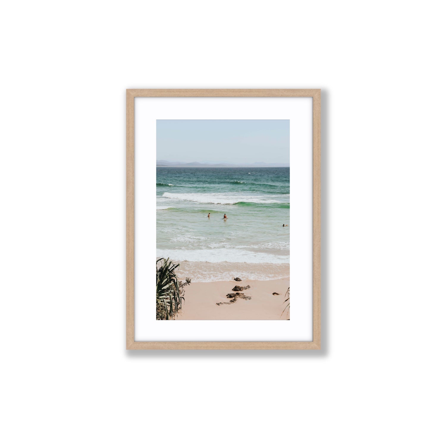 Lets Go Trippin' fine art print, Byron Bay, Australia, Medium, Natural Oak Frame · Matboard, Fine Art Print