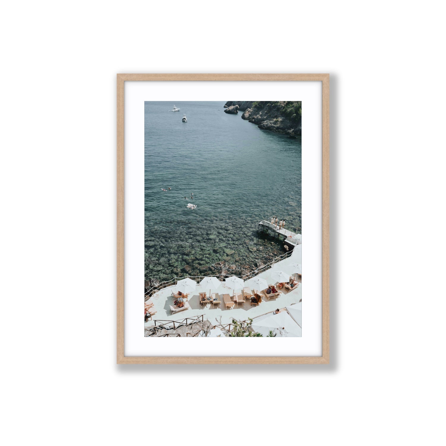 Until The Sun Goes Down Tuscany Italian decor wall art Large fine art print in natural oak frame with matboard