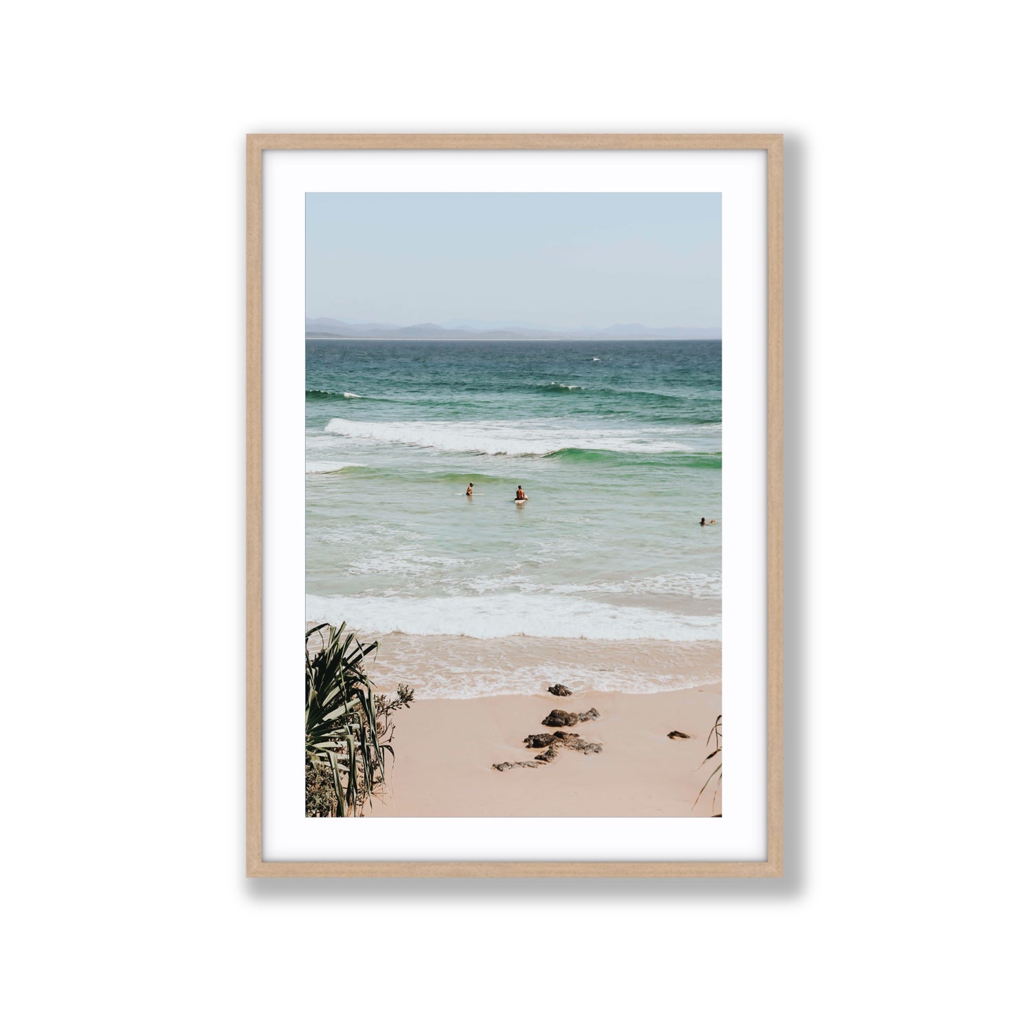 Lets Go Trippin' fine art print, Byron Bay, Australia, Extra Large, Natural Oak Frame · Matboard, Fine Art Print