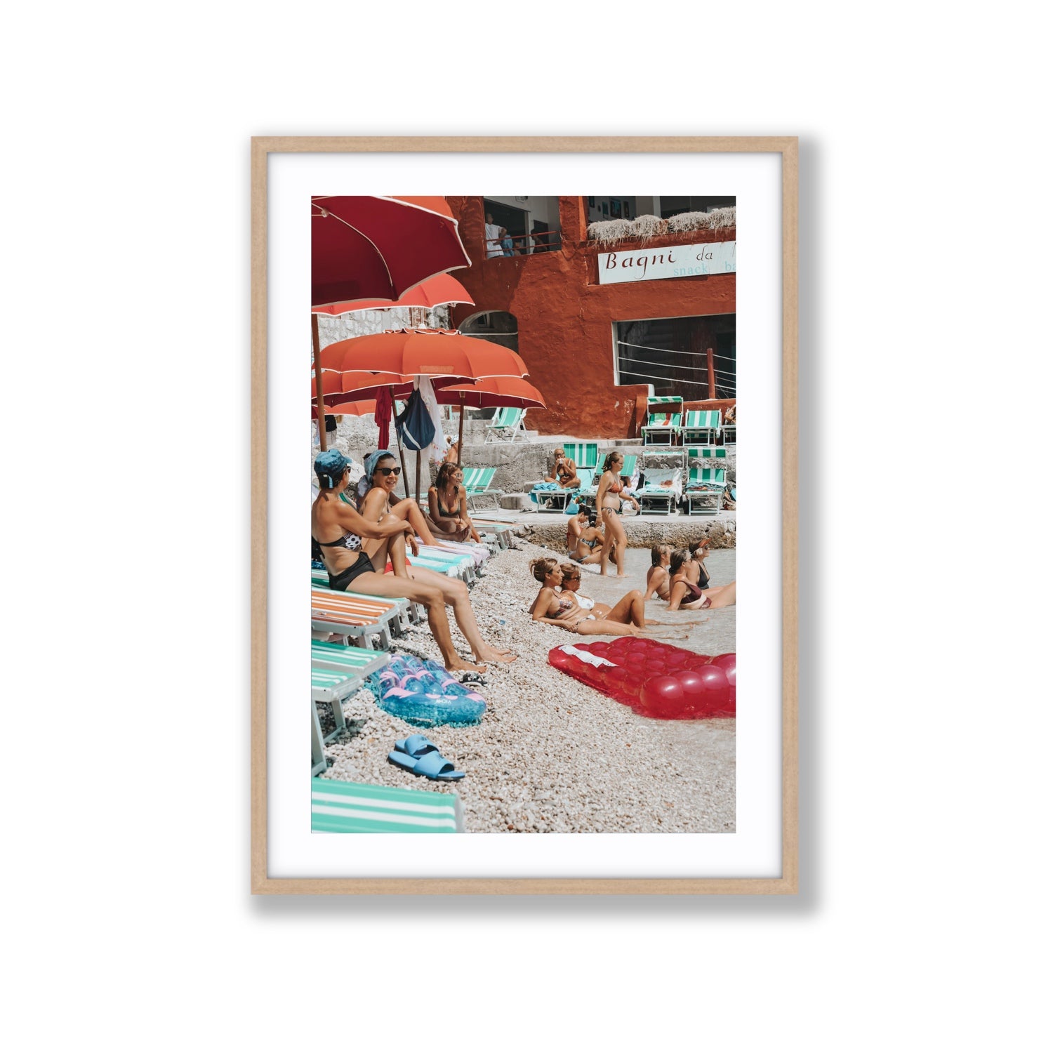 La Dolce Vita fine art print, Capri, Italy, Extra Large, Natural Oak Frame · Matboard, Fine Art Print