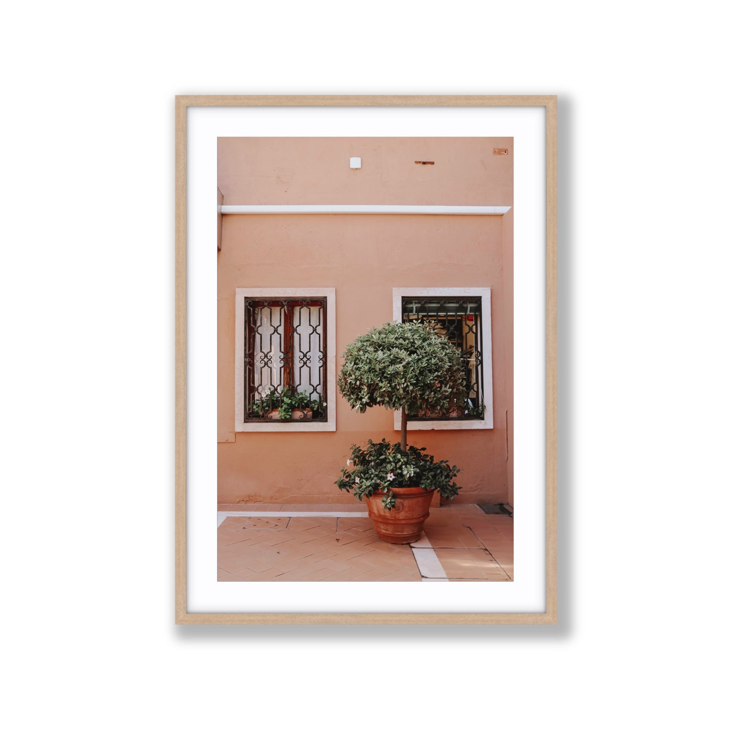 Semplicemente Bello Venice Italian wall art Extra Large fine art print in natural oak frame with matboard