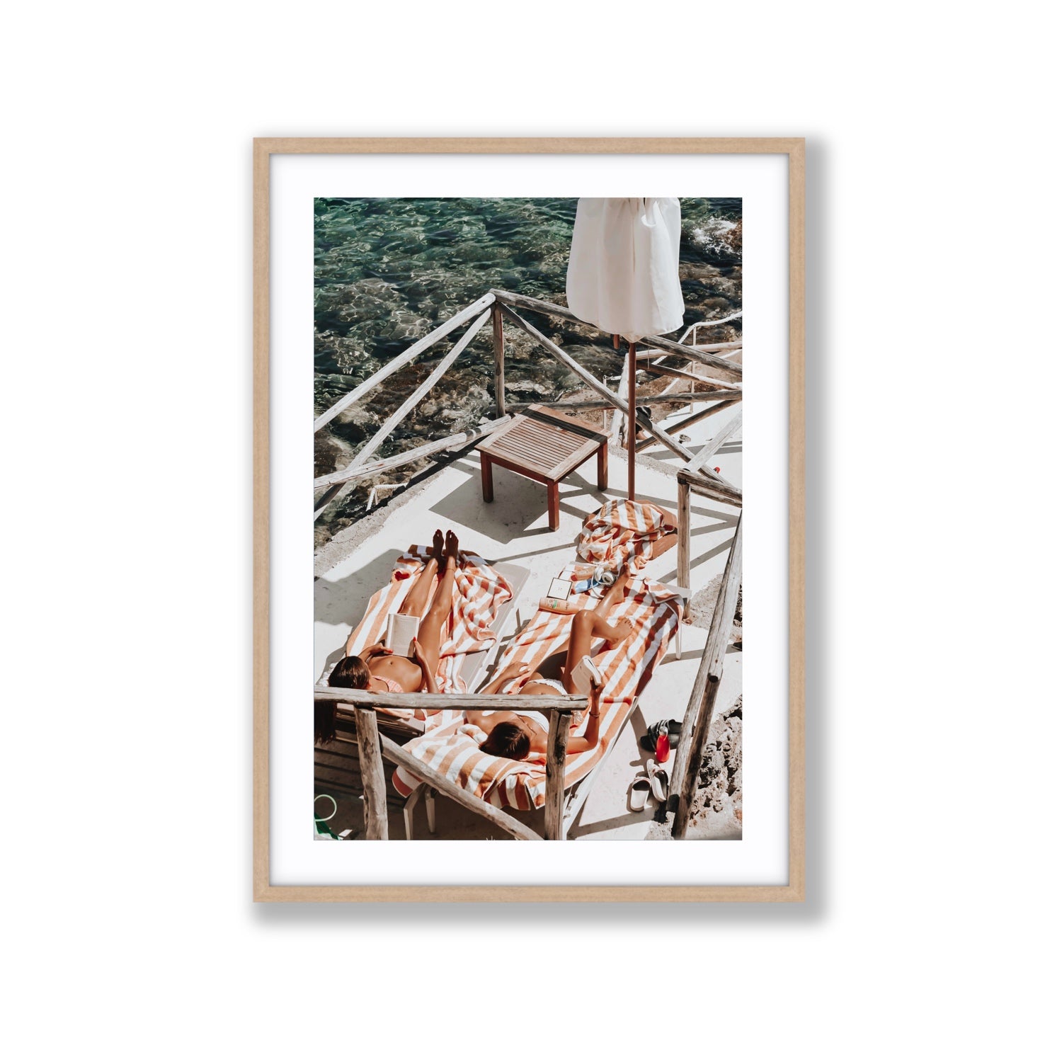 Sun Kissed fine art print, Tuscany, Italy, Extra Large, Natural Oak Frame · Matboard, Fine Art Print