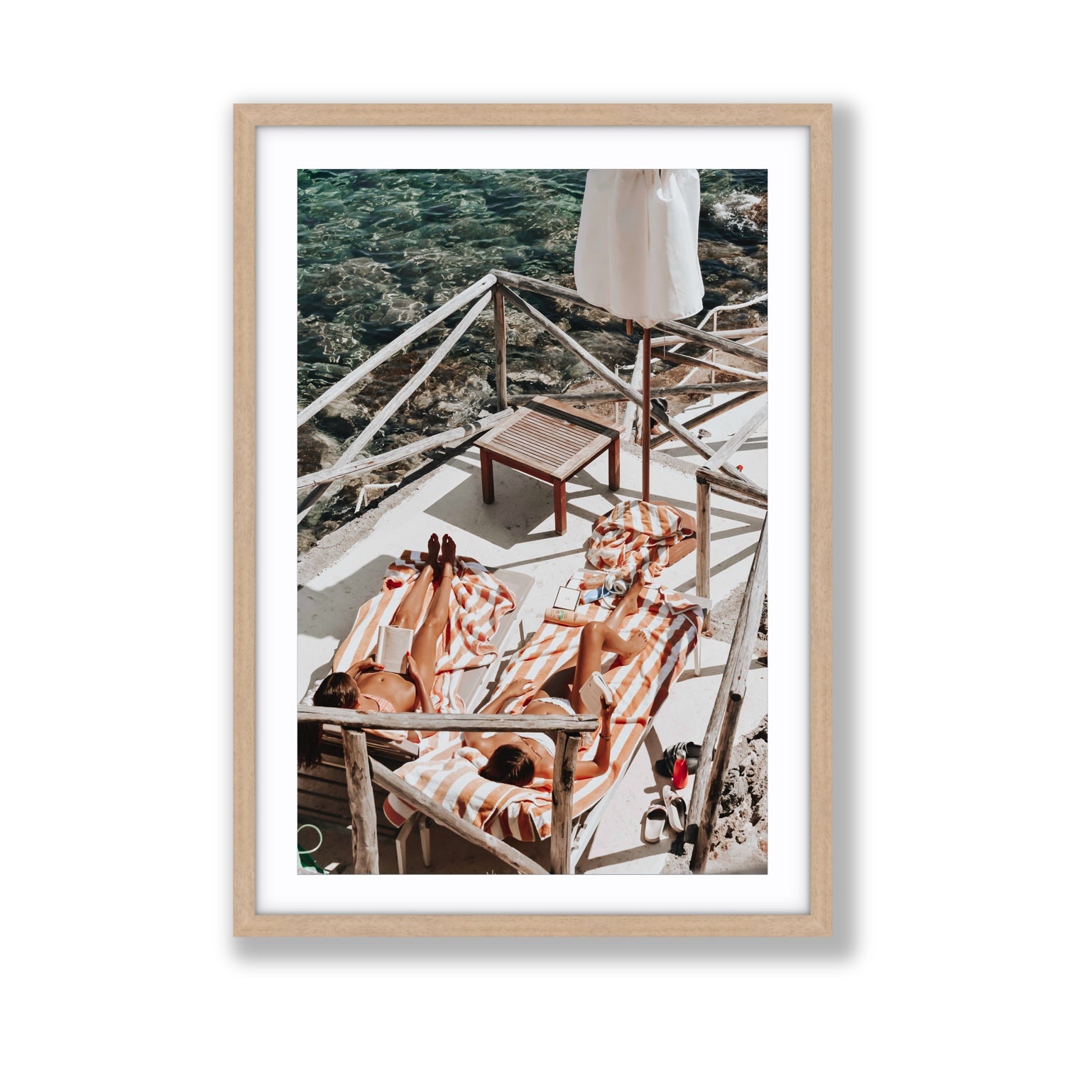 Sun Kissed fine art print, Tuscany, Italy, Giant, Natural Oak Frame · Matboard, Fine Art Print