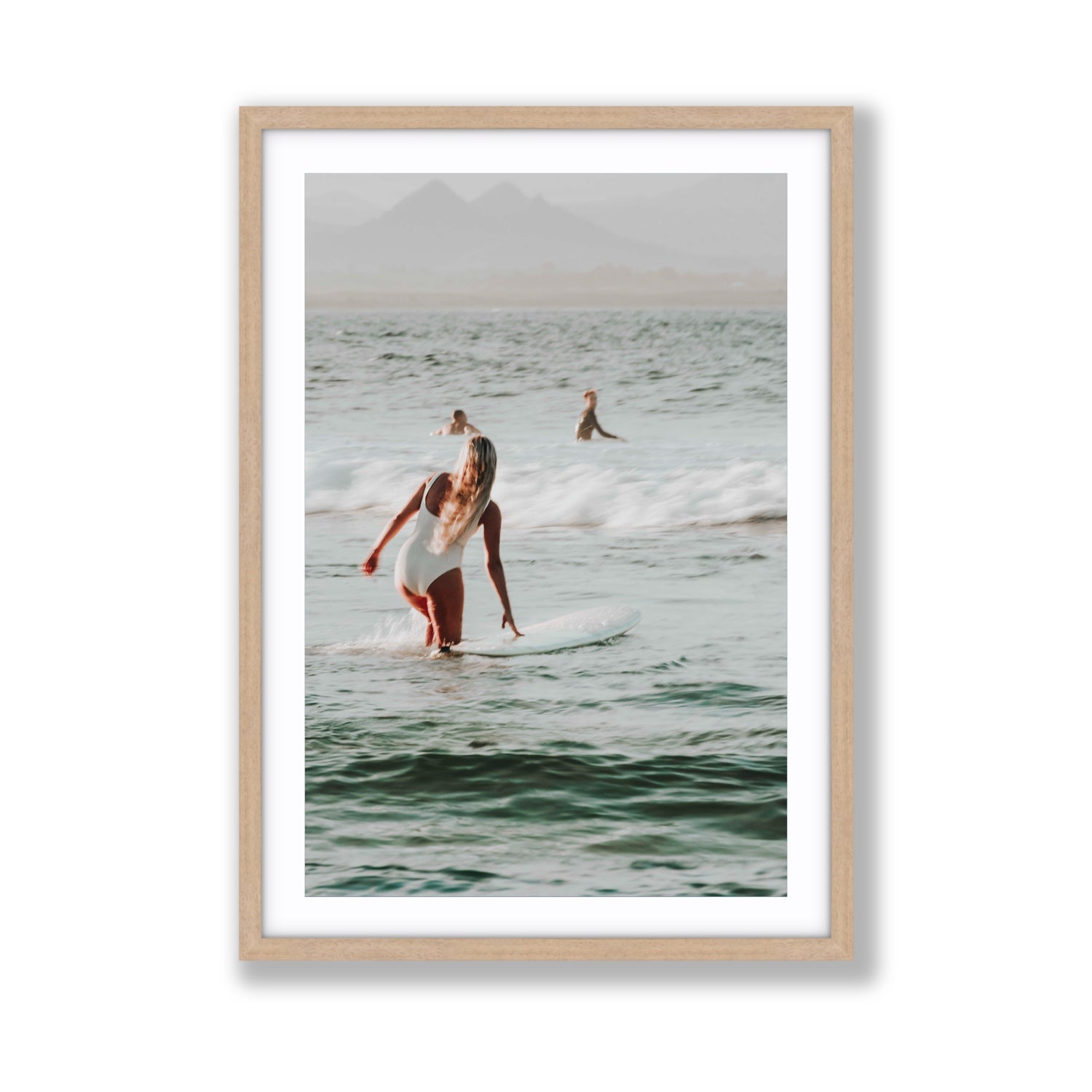 Blondie fine art print, Byron Bay, Australia, Giant, Natural Oak Frame · Matboard, Fine Art Print