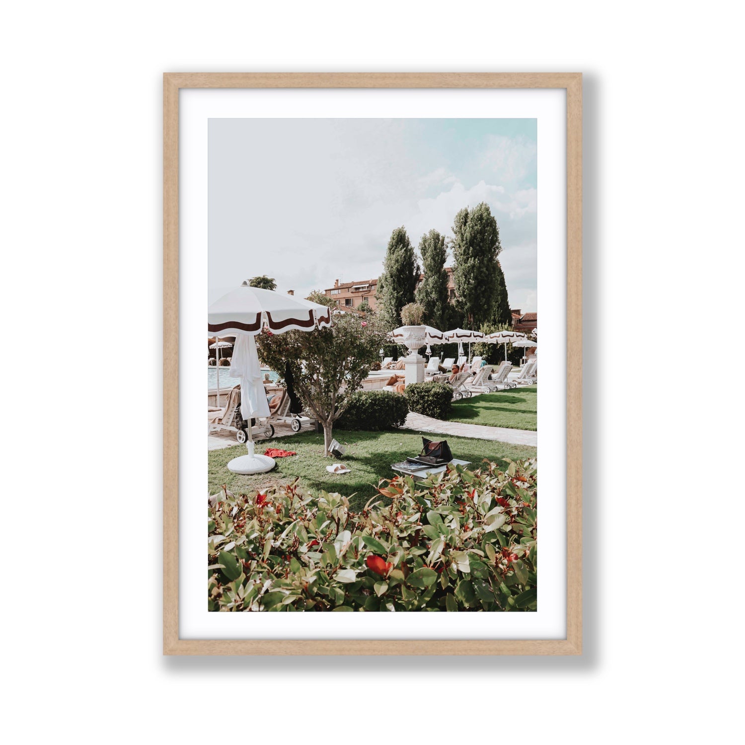 La Serenissima Venice Italian wall art Giant fine art print in natural oak frame with matboard