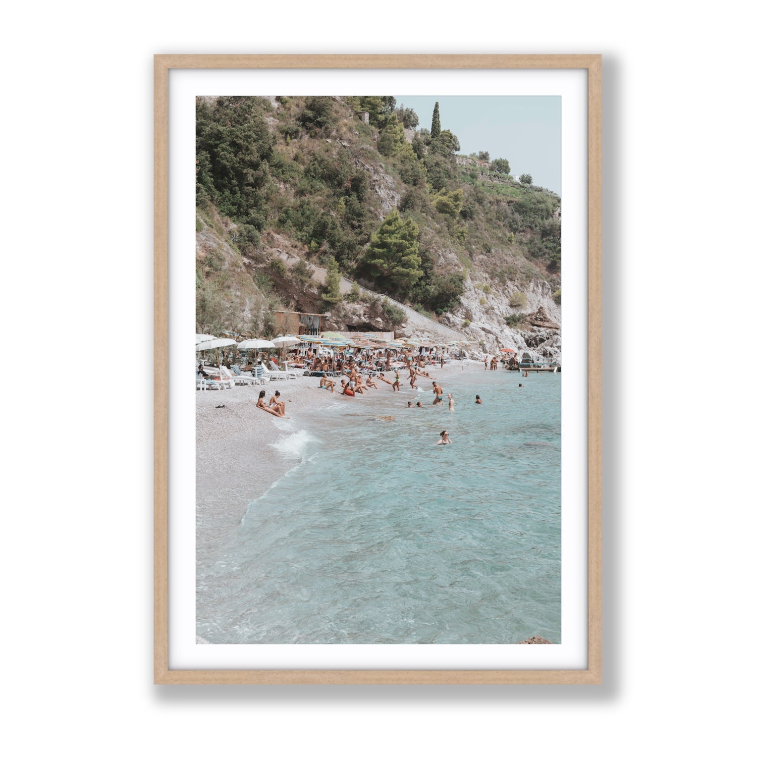 Mediterranean Magic fine art print, Amalfi, Italy, Gallery, Natural Oak Frame · Matboard, Fine Art Print