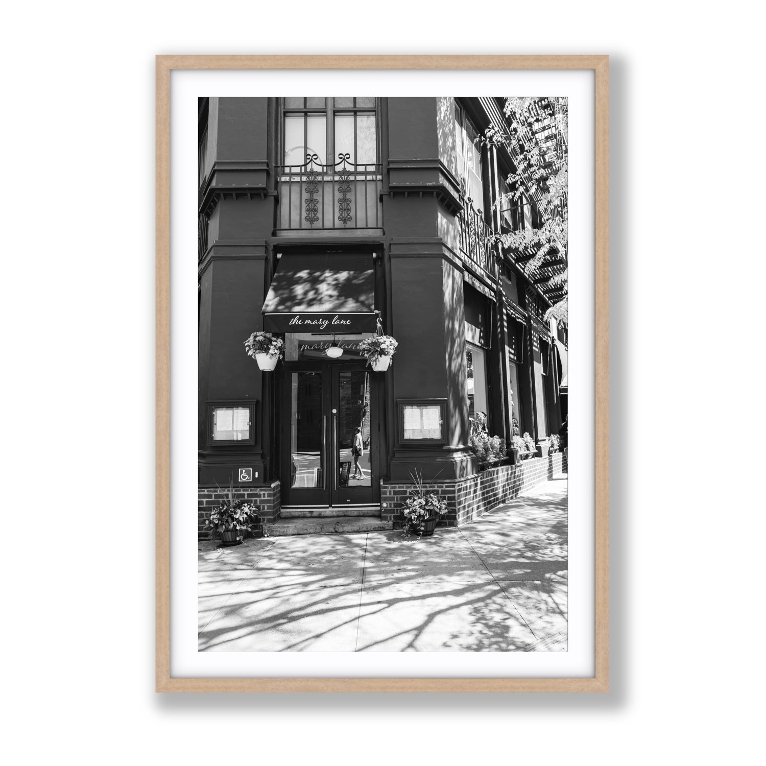 Mary's Corner fine art print, New York, United States, Gallery, Natural Oak Frame · Matboard, Fine Art Print