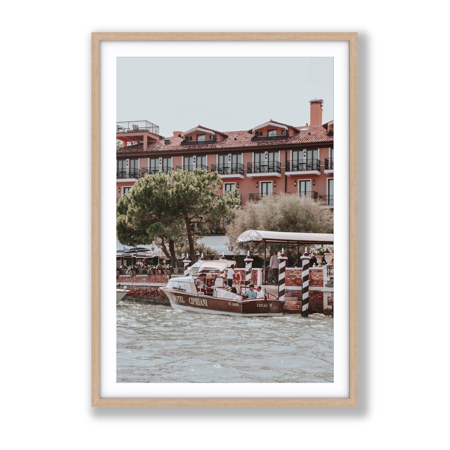 Cocai II Venice Italian wall art Gallery fine art print in natural oak frame with matboard