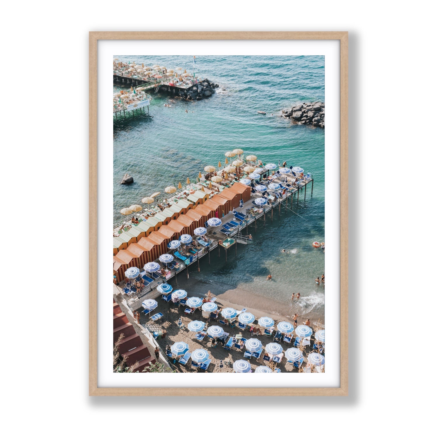 Ocean Fantasy fine art print, Sorrento, Italy, Gallery, Natural Oak Frame · Matboard, Fine Art Print