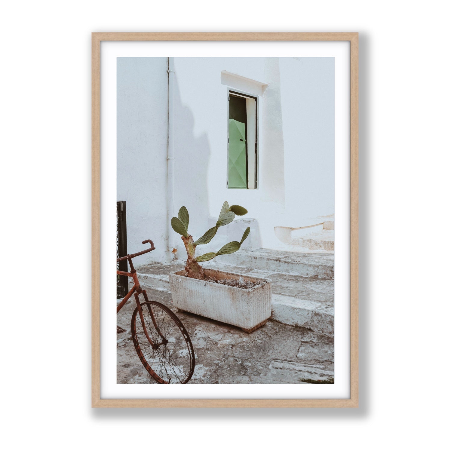 Simple Harmony fine art print, Puglia, Italy, Gallery, Natural Oak Frame · Matboard, Fine Art Print