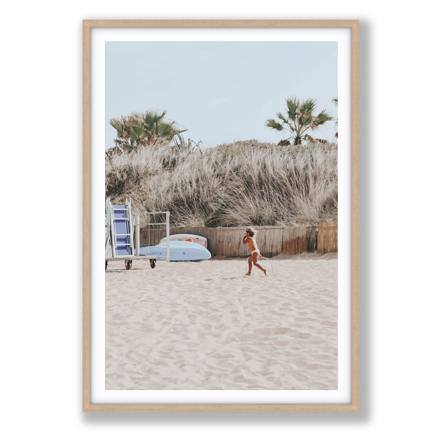 Little Explorer fine art print, Puglia, Italy, Statement, Natural Oak Frame · Matboard, Fine Art Print