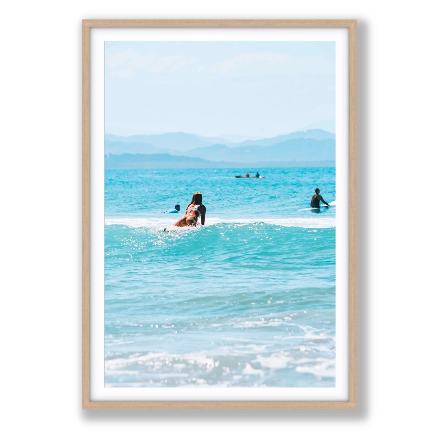 Tatiana fine art print, Byron Bay, Australia, Statement, Natural Oak Frame · Matboard, Fine Art Print