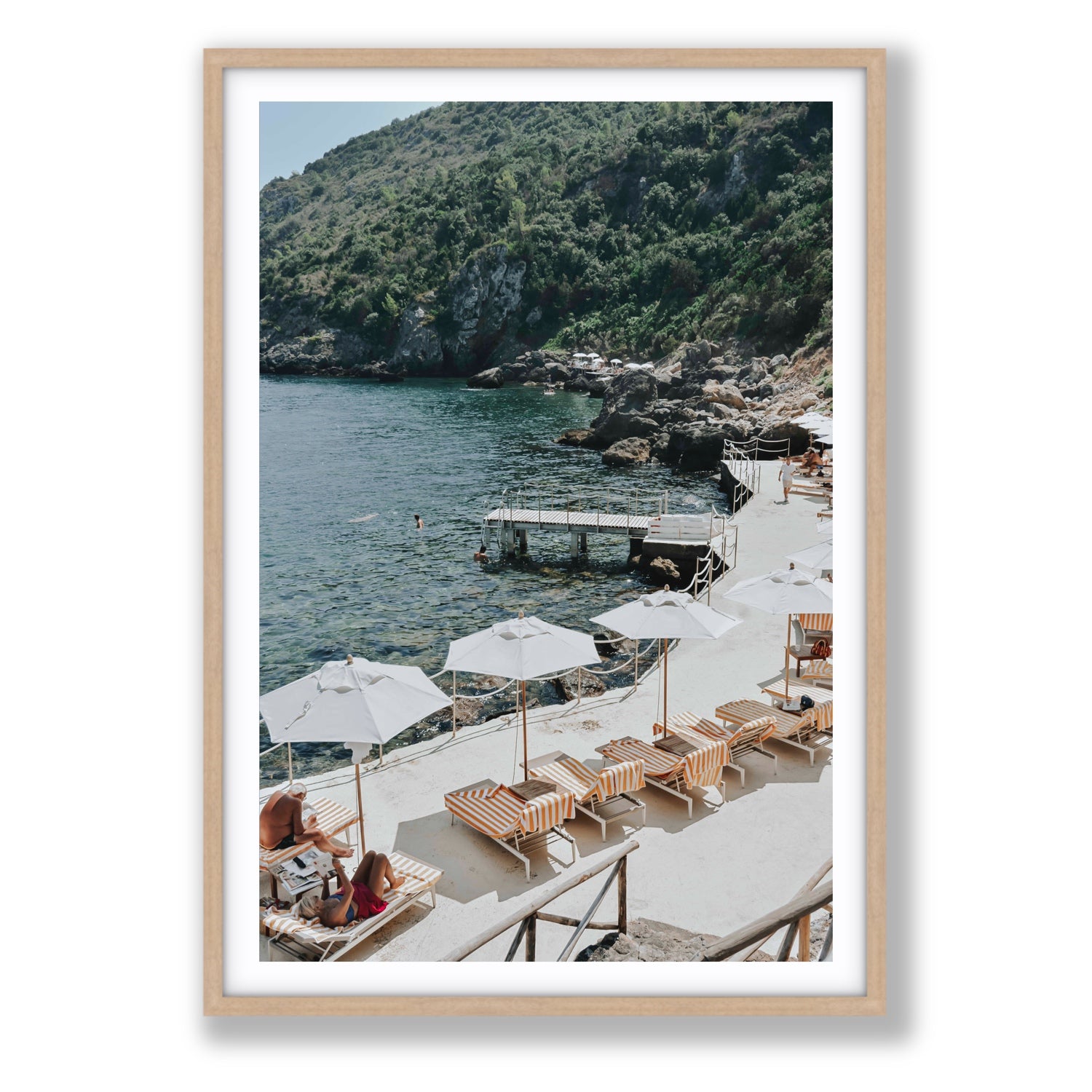 Always Better Together fine art print, Tuscany, Italy, Statement, Natural Oak Frame · Matboard, Fine Art Print