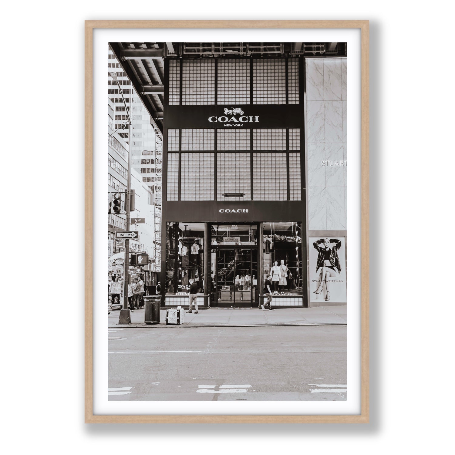 Coach Uptown fine art print, New York, United States, Statement, Natural Oak Frame · Matboard, Fine Art Print