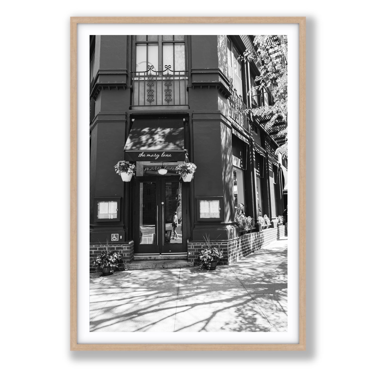 Mary's Corner fine art print, New York, United States, Statement, Natural Oak Frame · Matboard, Fine Art Print