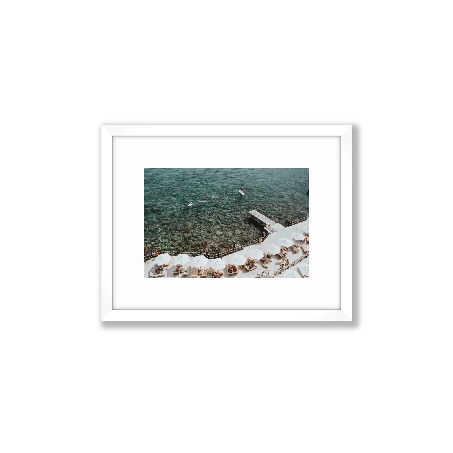Our Tuscan Dream Tuscany Italian wall art Small fine art print in white frame with matboard