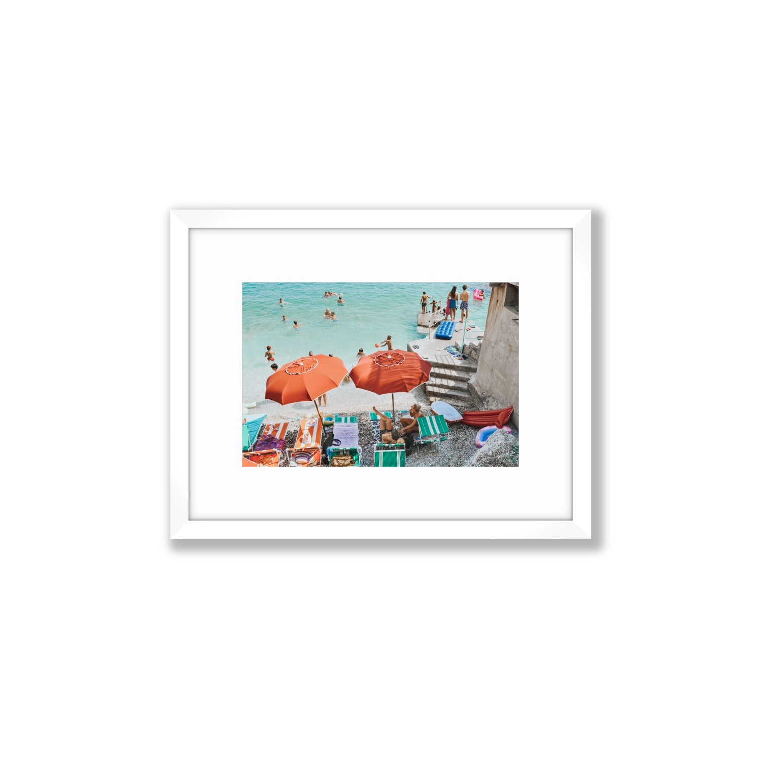 Water Wonderland fine art print, Capri, Italy, Small, White Frame · Matboard, Fine Art Print