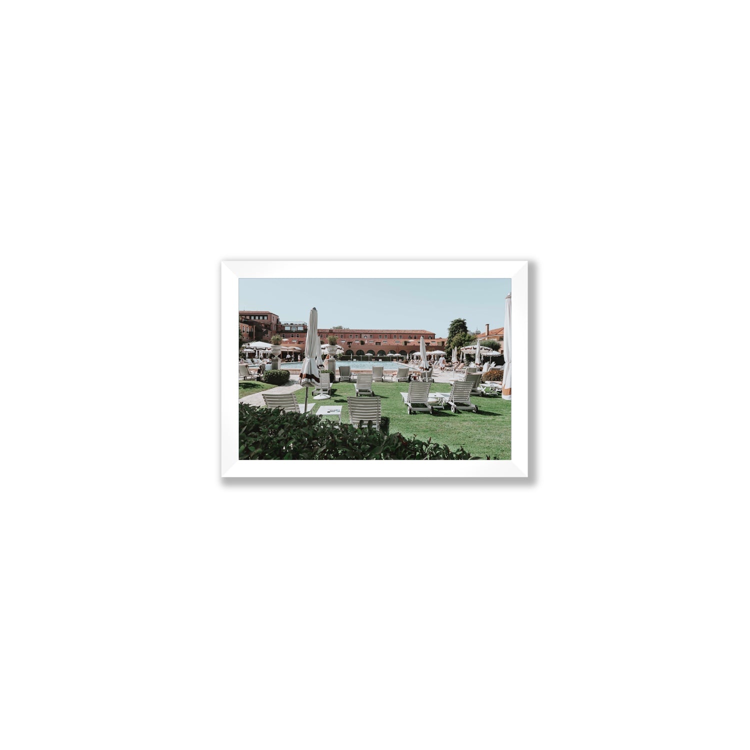 Arrigo Venice Italian wall art Small full-bleed fine art print in white frame