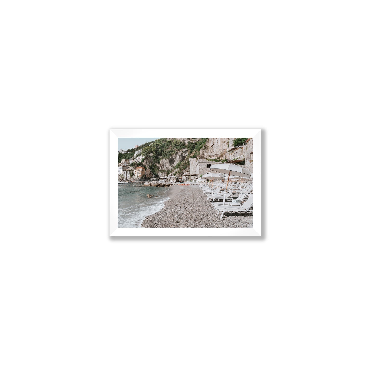 Borgo Santandrea fine art print, Amalfi, Italy, Small, White Frame · Full Bleed, Fine Art Print