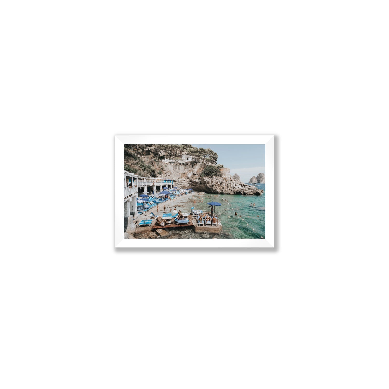 Vita Bella fine art print, Capri, Italy, Small, White Frame · Full Bleed, Fine Art Print