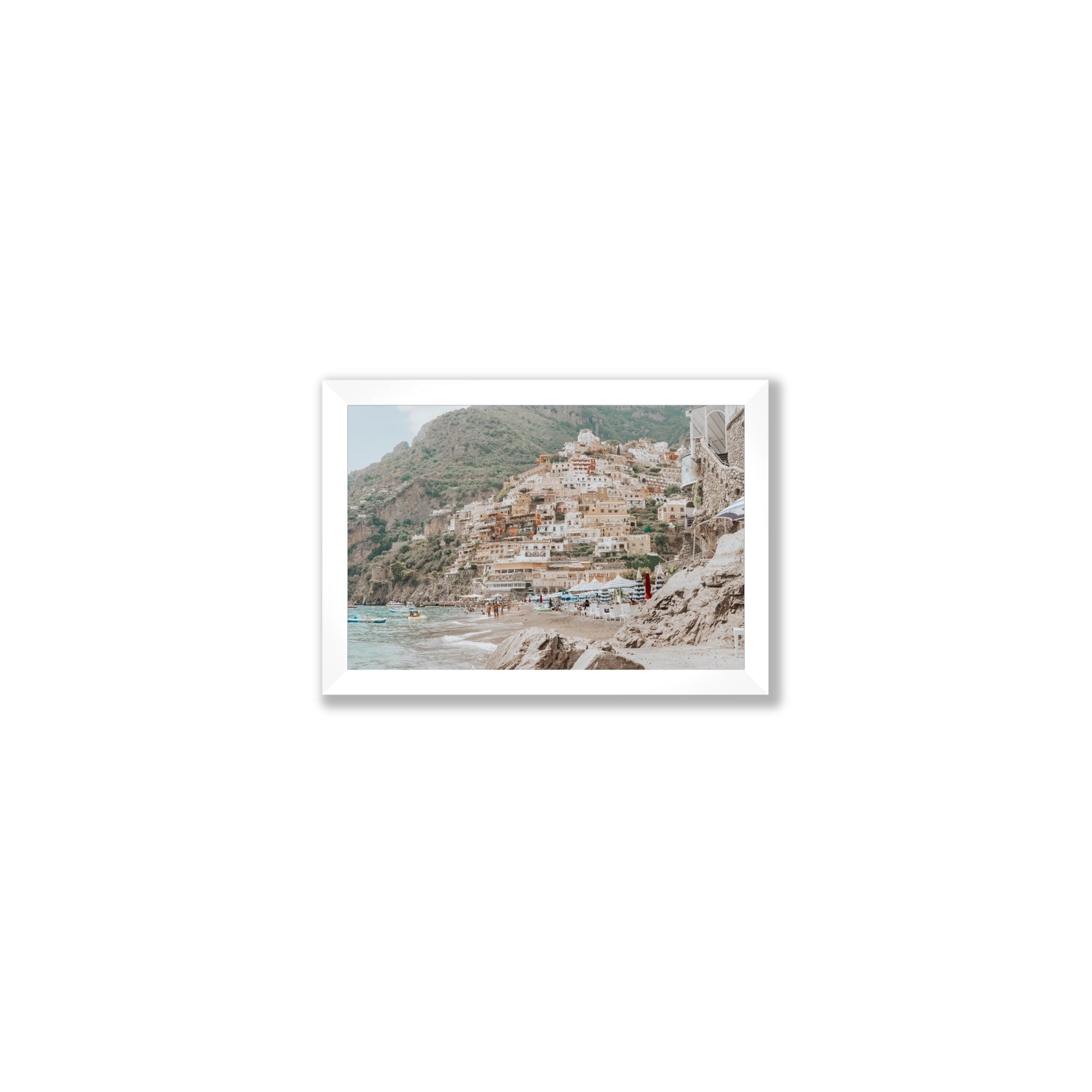 Sogno di Positano fine art print, Positano, Italy, Small, White Frame · Full Bleed, Fine Art Print