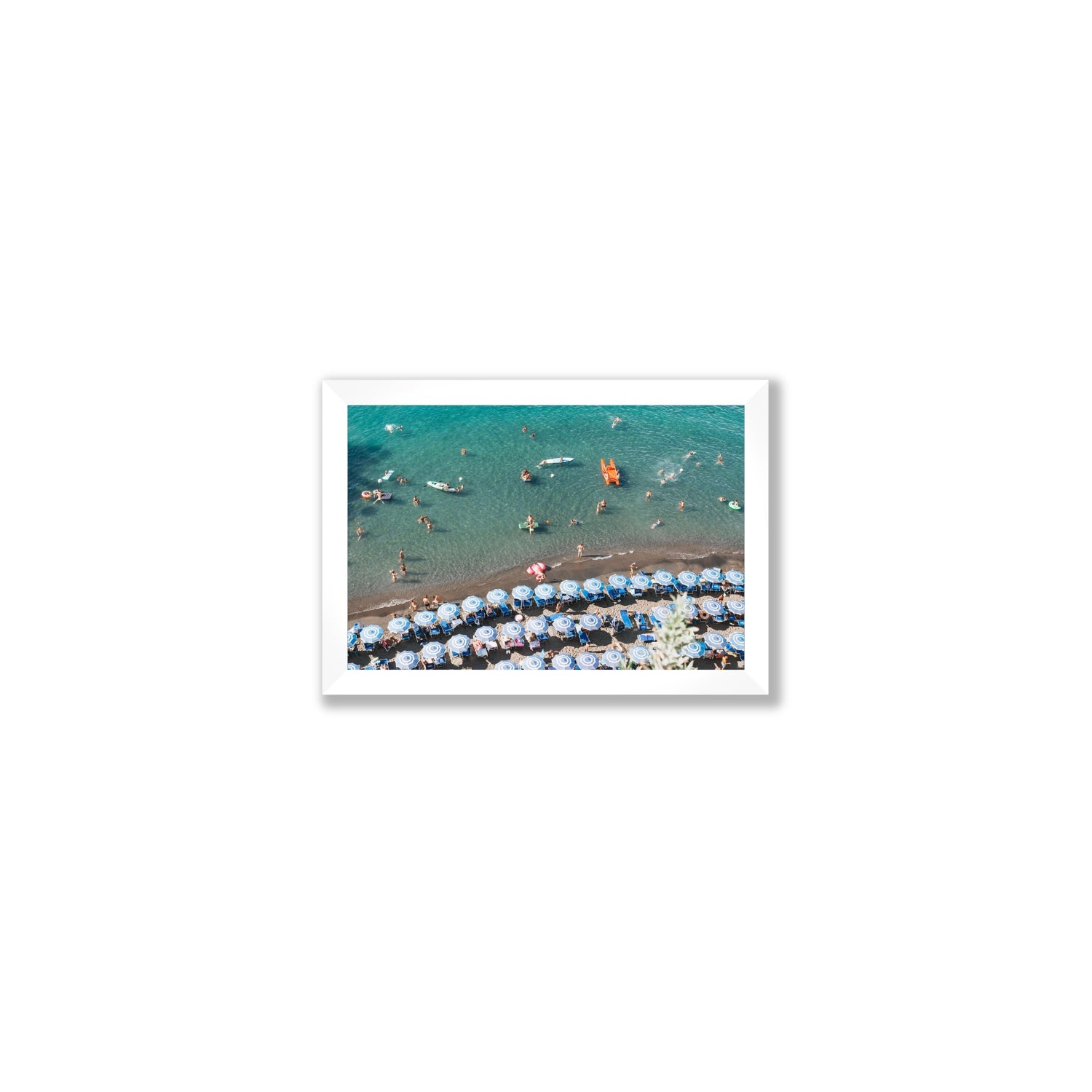 The Sea of Tranquility fine art print, Sorrento, Italy, Small, White Frame · Full Bleed, Fine Art Print