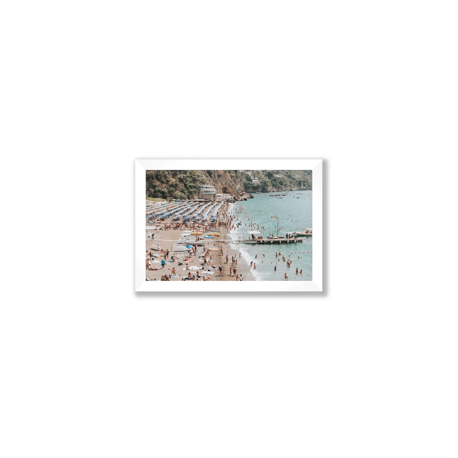Vista Costiera fine art print, Positano, Italy, Small, White Frame · Full Bleed, Fine Art Print