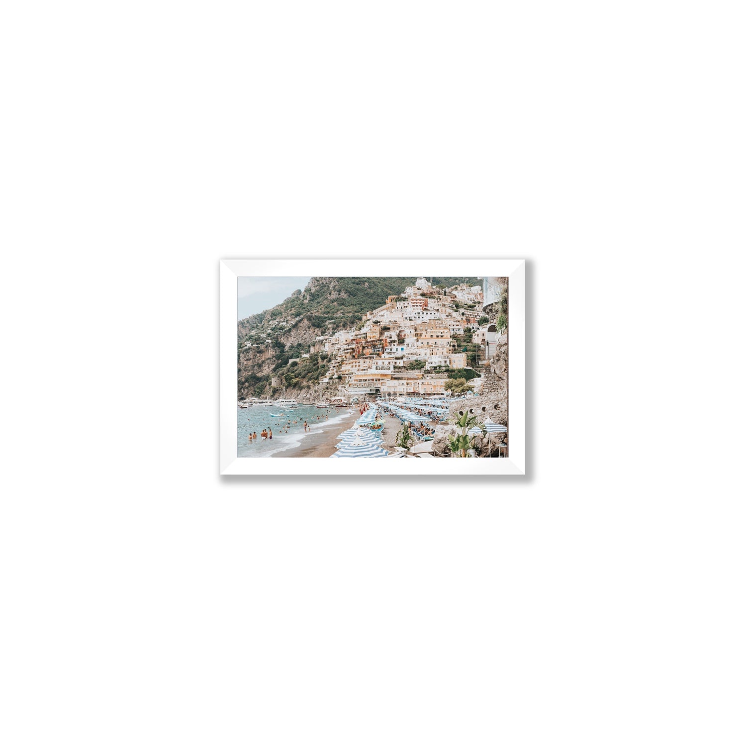Villagio Sul Mare fine art print, Positano, Italy, Small, White Frame · Full Bleed, Fine Art Print