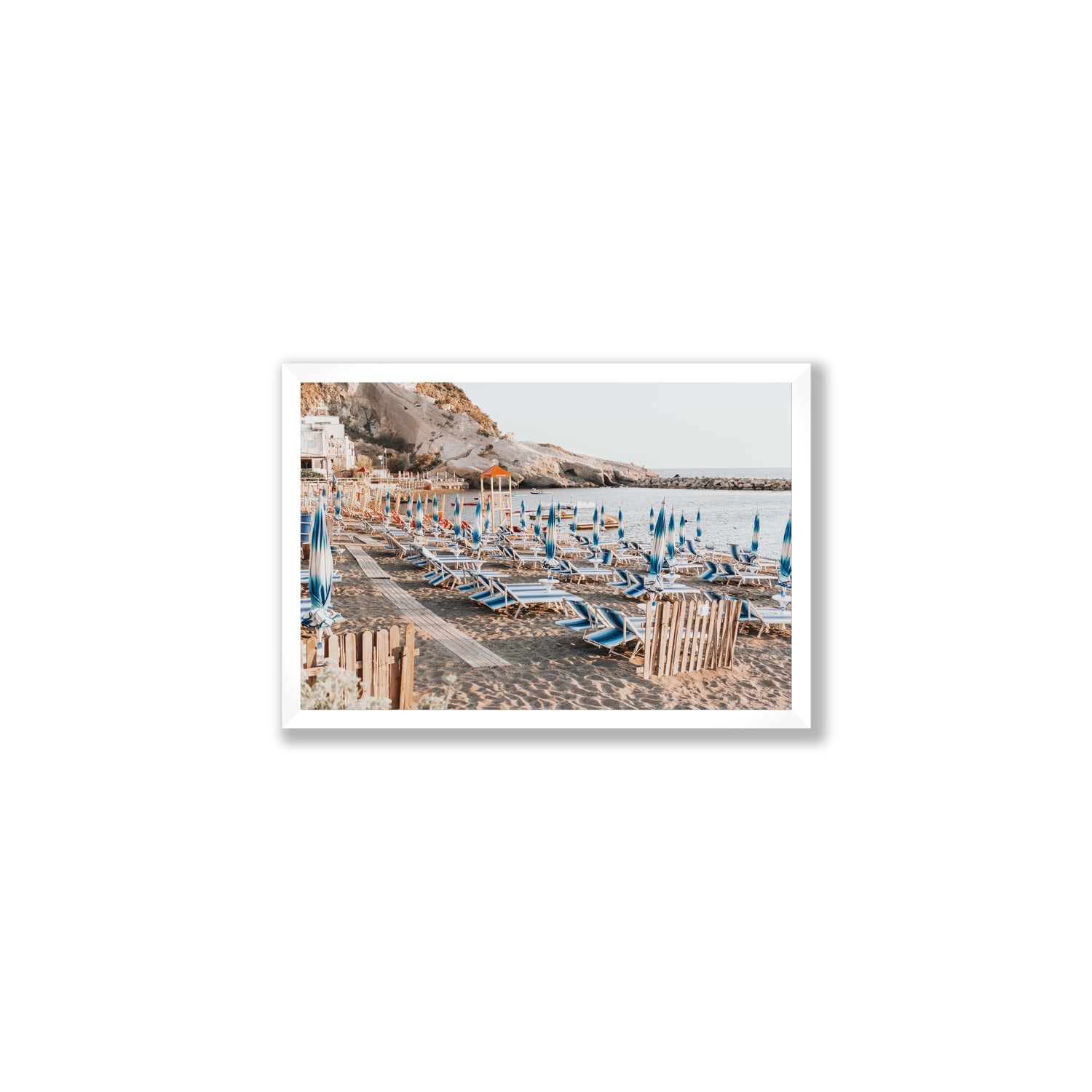 Sandy Daydreams fine art print, Ischia, Italy, Medium, White Frame · Full Bleed, Fine Art Print