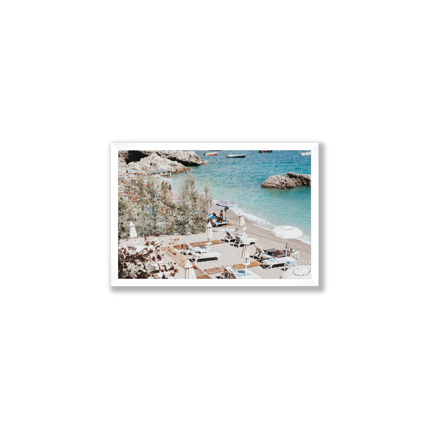 Life Could Be A Dream Amalfi wall art Medium full-bleed fine art print in white frame