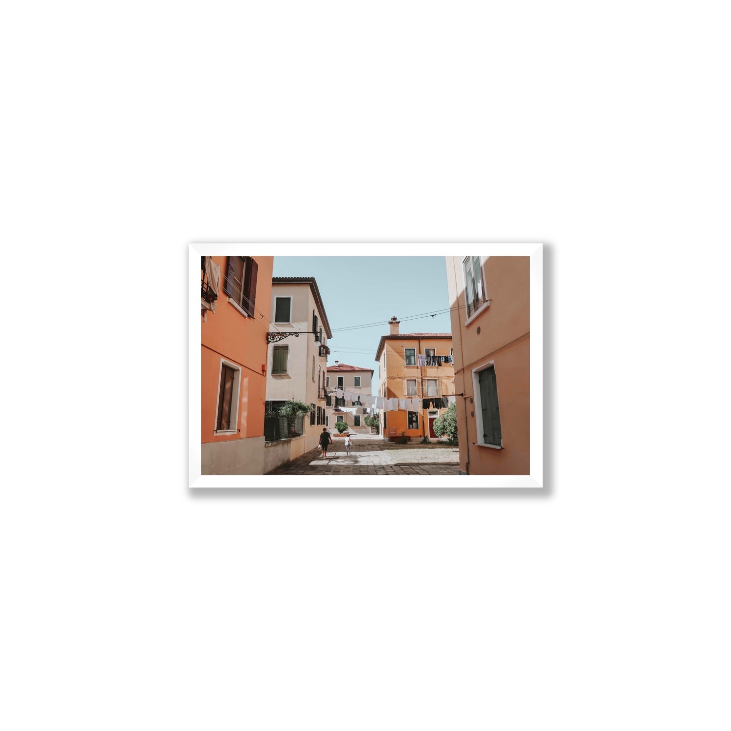 Giorgia Boscolo Venice Italian wall art Medium full-bleed fine art print in white frame