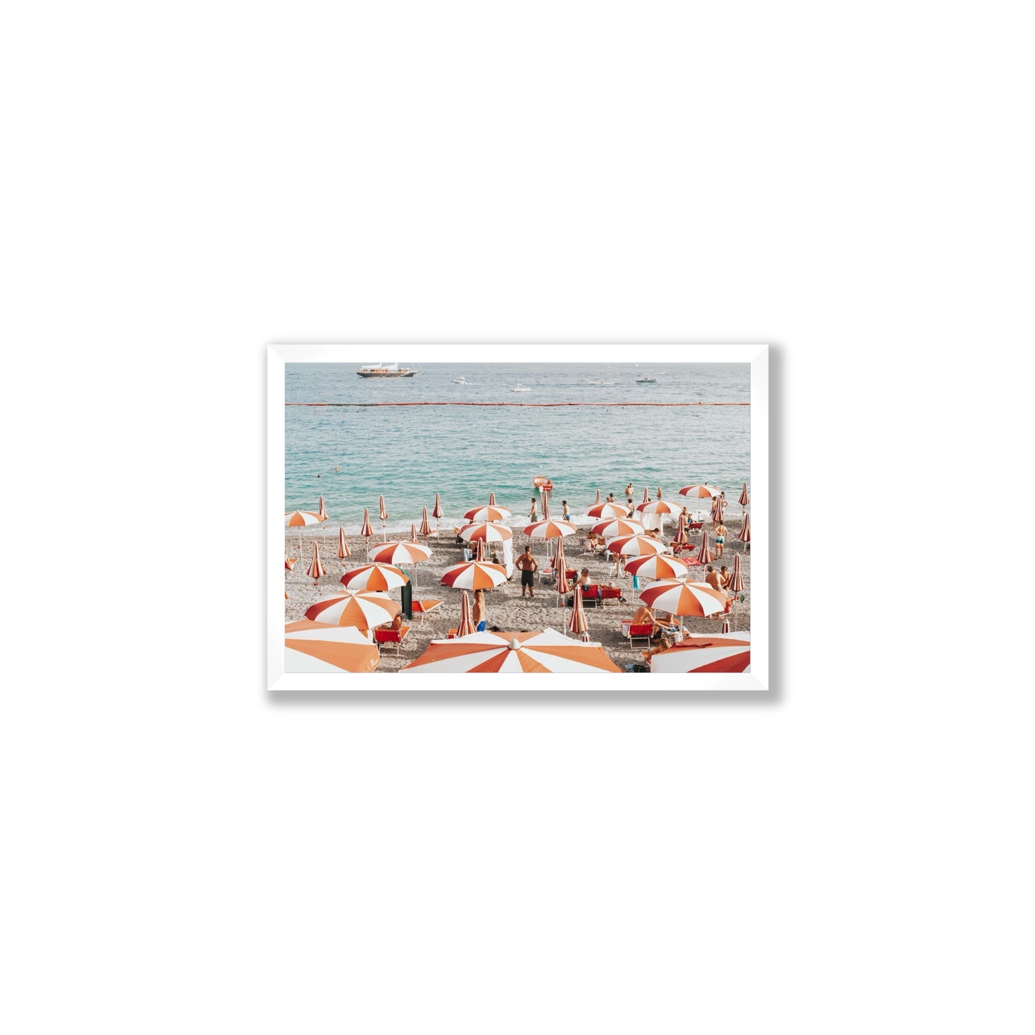 That's Amore Amalfi Mediterranean wall art Medium full-bleed fine art print in white frame