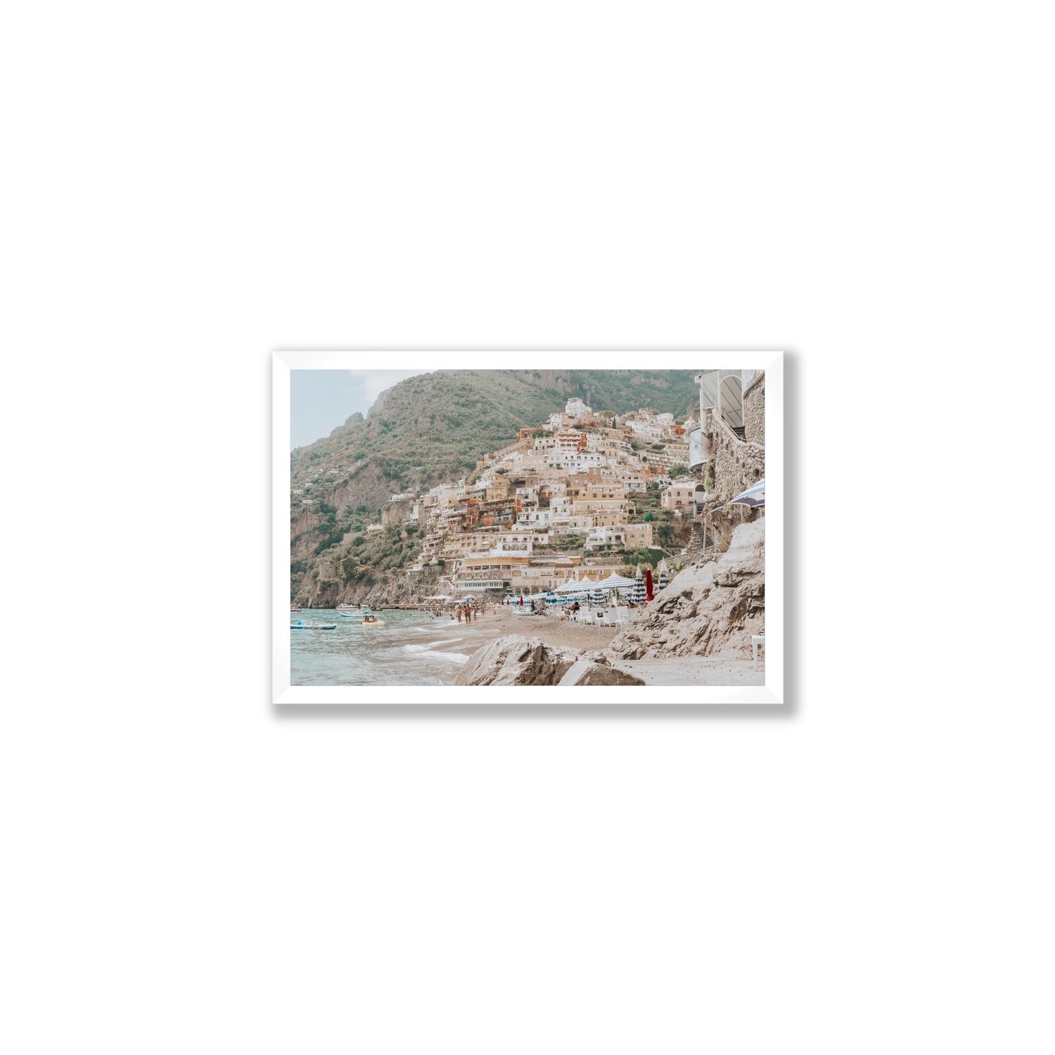 Sogno di Positano fine art print, Positano, Italy, Medium, White Frame · Full Bleed, Fine Art Print