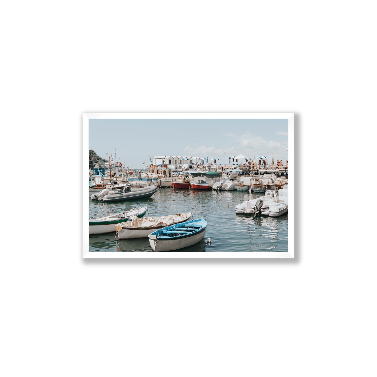 Antico Porto fine art print, Sorrento, Italy, Large, White Frame · Full Bleed, Fine Art Print
