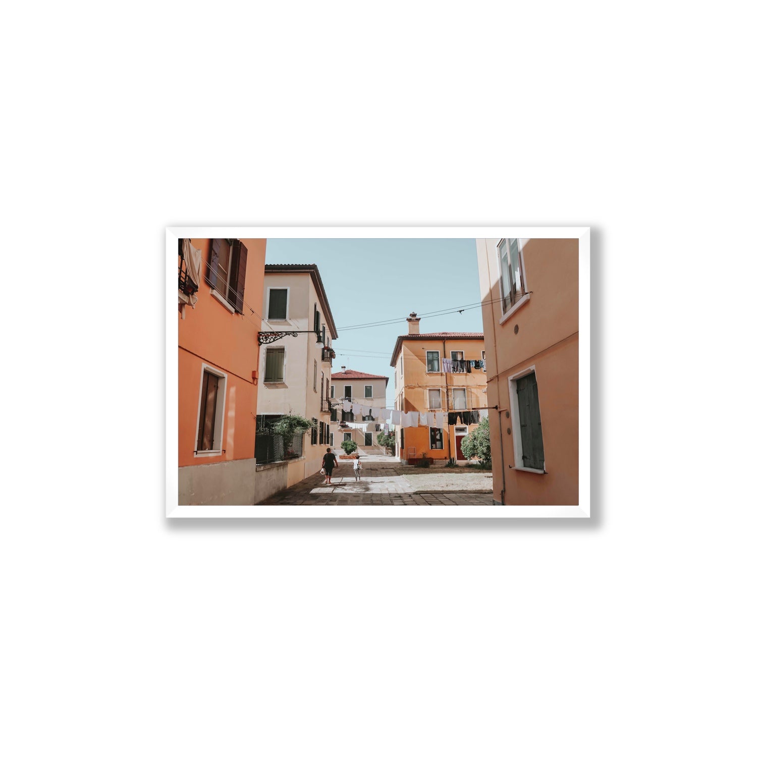 Giorgia Boscolo Venice Italian wall art Large full-bleed fine art print in white frame