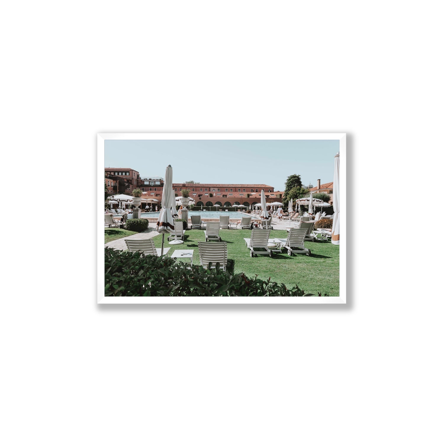 Arrigo Venice Italian wall art Large full-bleed fine art print in white frame