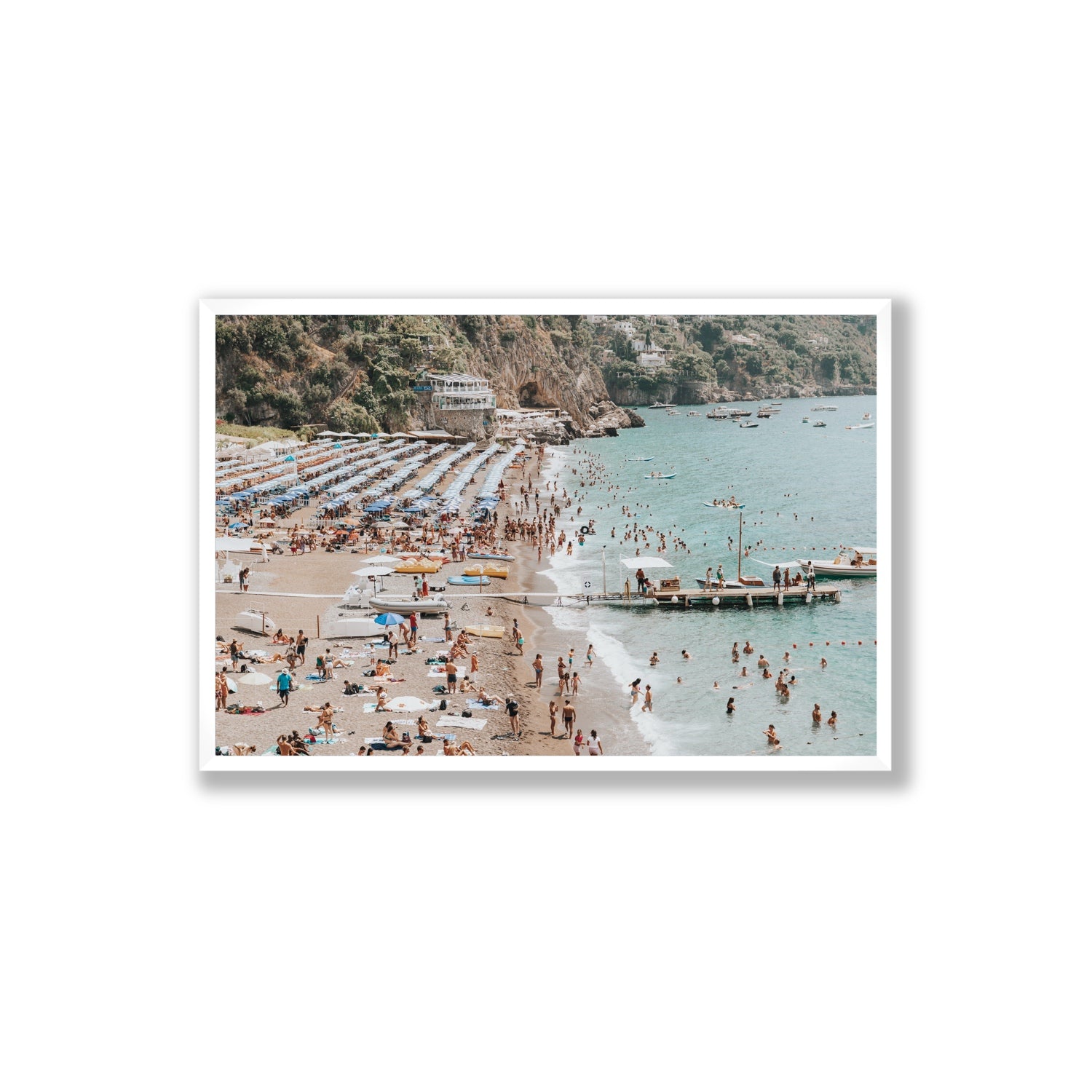 Vista Costiera fine art print, Positano, Italy, Extra Large, White Frame · Full Bleed, Fine Art Print