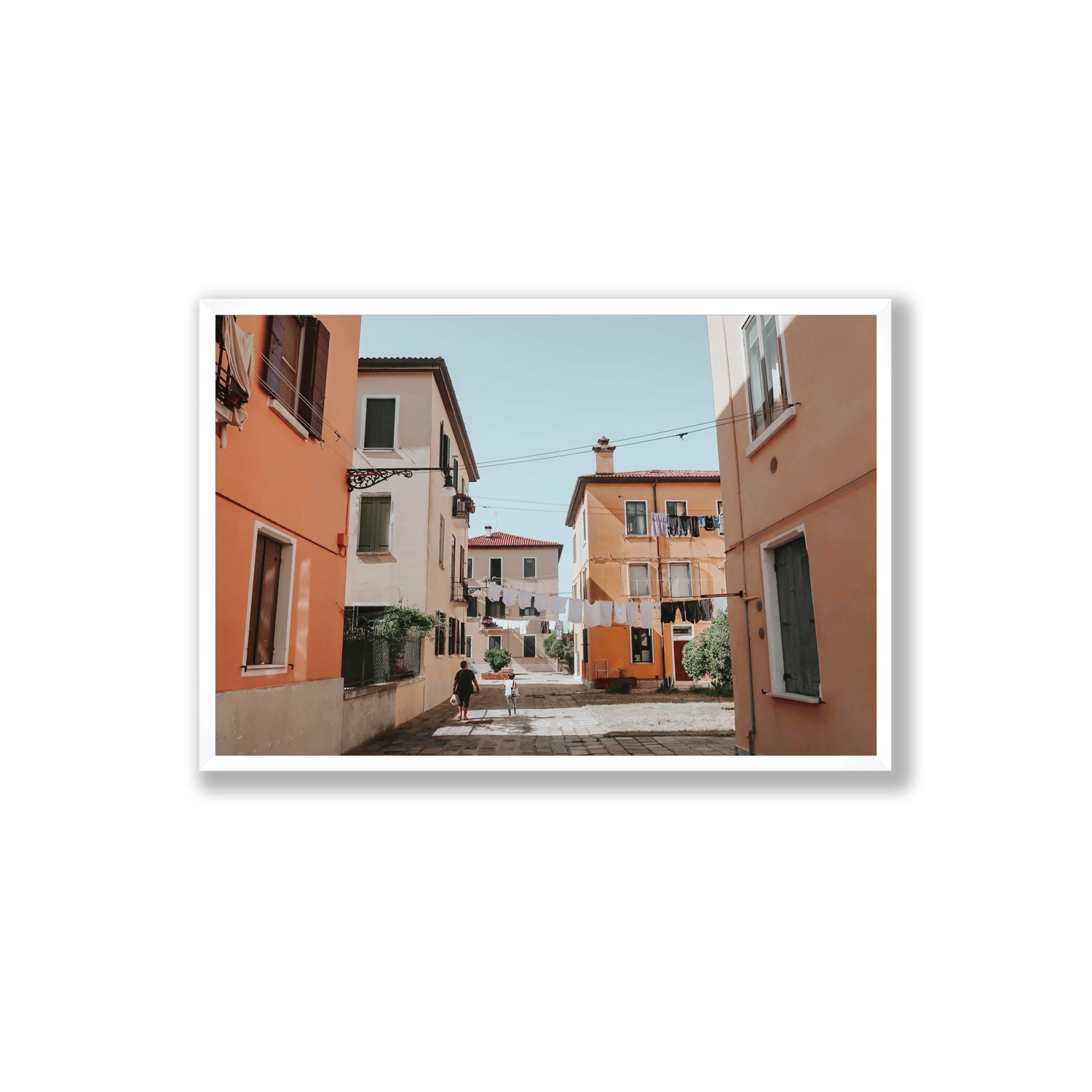 Giorgia Boscolo Venice Italian wall art Extra Large full-bleed fine art print in white frame