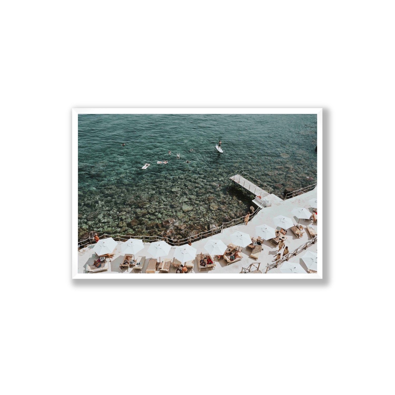 Our Tuscan Dream Tuscany Italian wall art Extra Large full-bleed fine art print in white frame